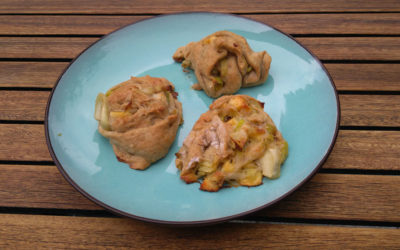 Dinkel-Lauchschnecken mit Feta