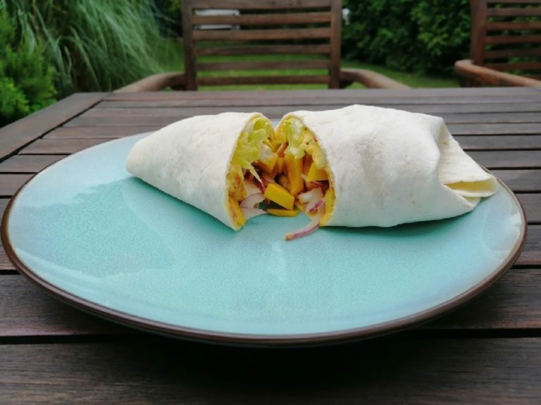 AsiaWrap mit Curry, Mango und Hähnchen » flottkochen.de