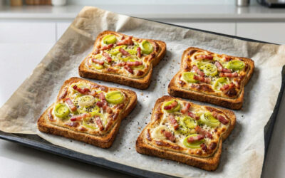 Flammkuchen-Toasts: Die knusprigste 10-Minuten-Alternative zur Pizza
