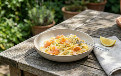 Zitronen-Lachs-Pasta: Edler Genuss in Rekordzeit