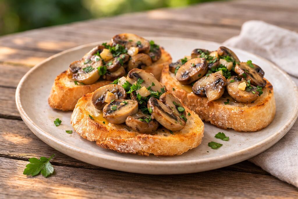 champignon-brot