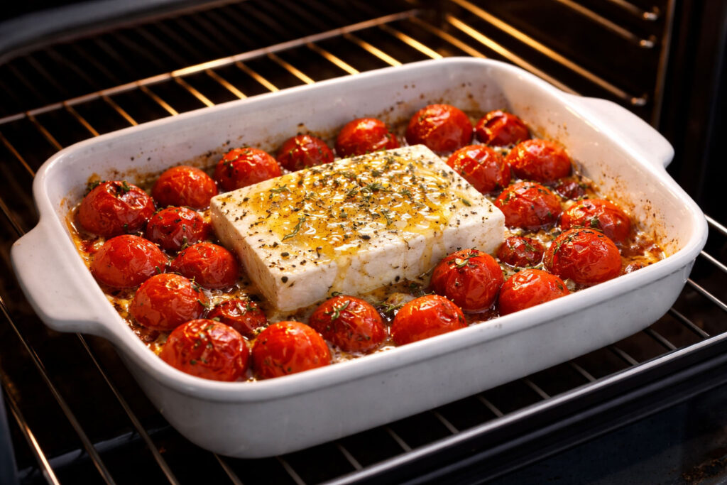 Ofen-Feta mit Tomaten