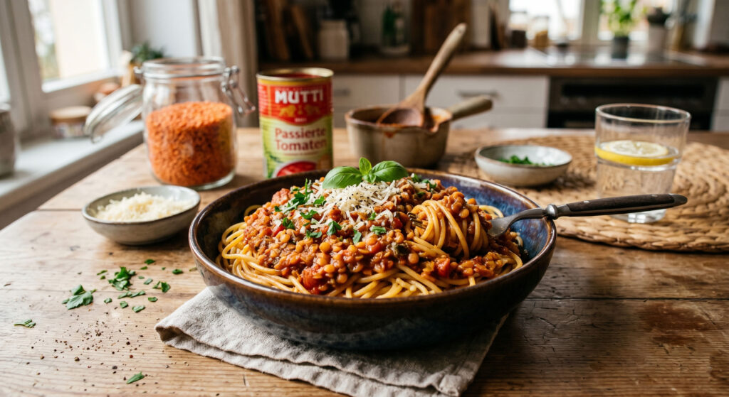 Linsen-Bolognese
