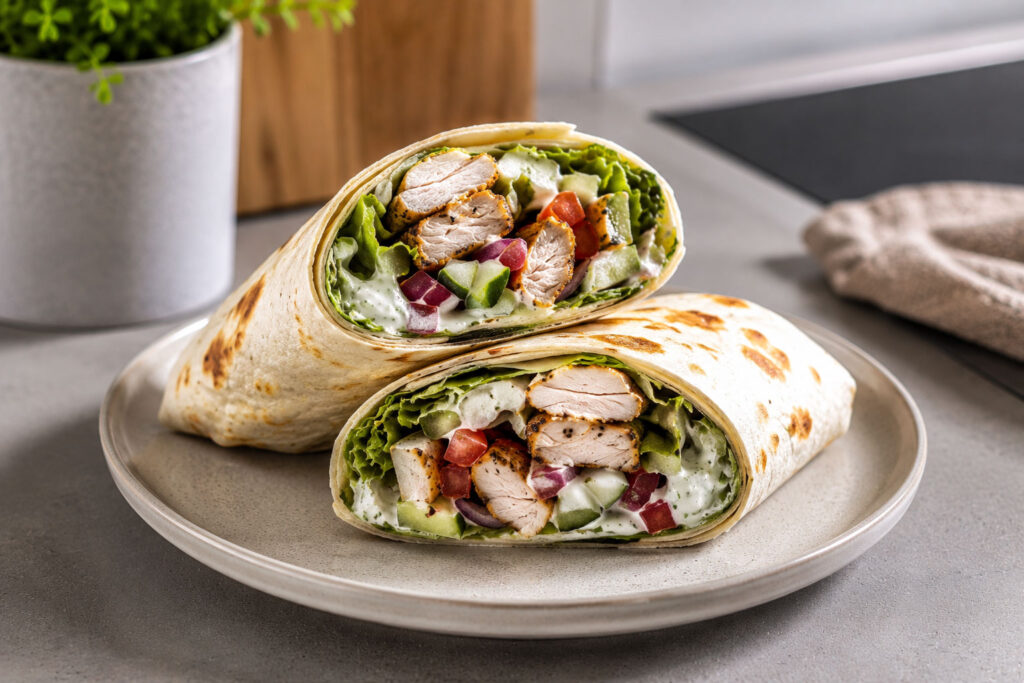 Wrap mit Hähnchen
