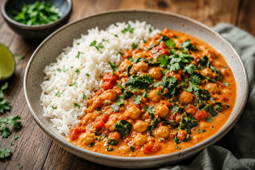 Kichererbsen-Tomaten-Curry